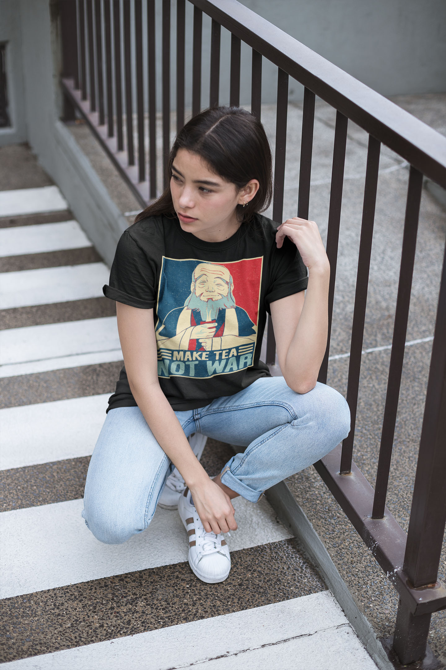 5VT. Make Tea Not War shirt mockup2