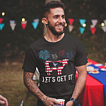 Happy Patriotic 4th July Fireworks Weed T-Shirt - Proud 4th July America USA Flag Let's Get It Cannabis Shirt-smiling-man-wearing-a-tshirt-mockup-at-a-4th-of-july-bbq Happy Patriotic 4th July Fireworks Weed T-Shirt - Proud 4th July America USA Flag Let's Get It Cannabis Shirt-smiling-man-wearing-a-tshirt-mockup-at-a-4th-of-july-bbq