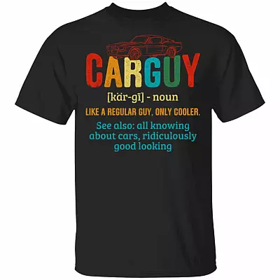 Carguy T-Shirt - Funny Car Passion Shirt, Black, Unisex T-Shirt