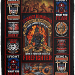 It Cannot Be Inherited Nor Can It Be Purchased Firefighters Prayer Fleece Blanket - Premium Sherpa Blanket, White, Cozy Plush Fleece Blanket - 50x60