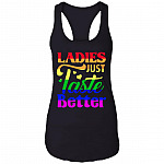 Ladies Just Taste Better Tank Top - Ladies Racerback Tank, Black, Ladies Racerback Tank Ladies Just Taste Better Tank Top - Ladies Racerback Tank, Black, Ladies Racerback Tank