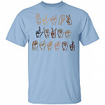 Black Lives Matter Hand Sign T-Shirt, Light Blue, Unisex T-Shirt