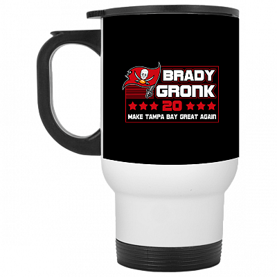 14 oz. White Travel Mug