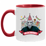 Oldermort Accent Mug - Birthday Mug, White/Red, 11 oz. Accent Mug