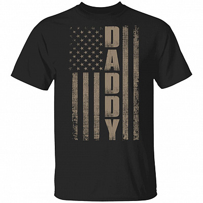 American Daddy T-Shirt - Funny Father's Day Gift Shirt, Black, Unisex T-Shirt
