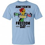 Juneteenth Break Every Chain Freedom Day T-Shirt - Juneteenth Shirt, Light Blue, Unisex T-Shirt