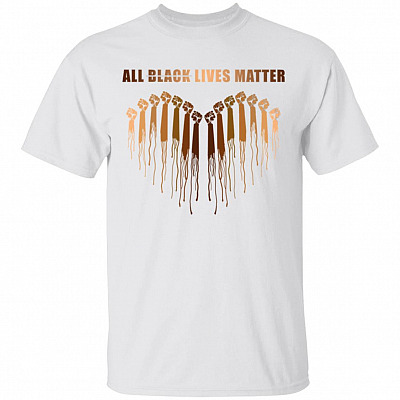 All Lives Matter Hands Love, White, Unisex T-Shirt