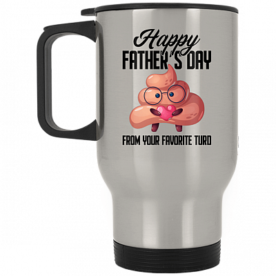 14 oz. Silver Travel Mug