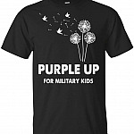 Purple Up for Military Kids T-Shirt - April 2019 Month of The Military Child 2019 Military Families Worldwide Tee Shirt, Unisex T-Shirt, Black Purple Up for Military Kids T-Shirt - April 2019 Month of The Military Child 2019 Military Families Worldwide Tee Shirt, Unisex T-Shirt, Black