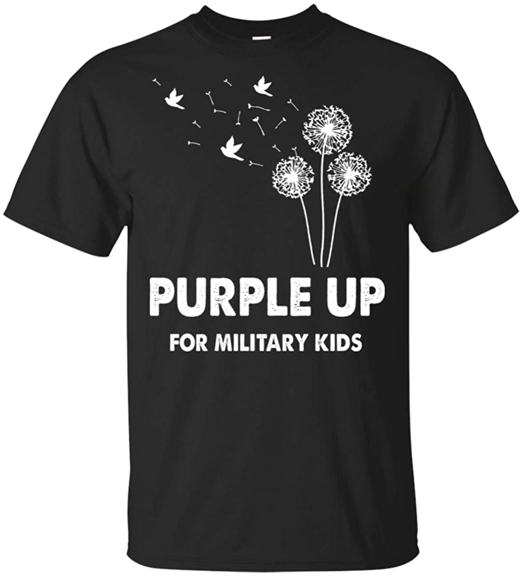 Purple Up for Military Kids T-Shirt - April 2019 Month of The Military Child 2019 Military Families Worldwide Tee Shirt, Unisex T-Shirt, Black Purple Up for Military Kids T-Shirt - April 2019 Month of The Military Child 2019 Military Families Worldwide Tee Shirt, Unisex T-Shirt, Black