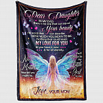 5VT. Dear Daughter Your Beauty blanket mockup