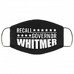 Recall Governor Whitmer Washable Reusable Custom – Printed Cloth Face Mask Cover, Black, Cloth Face Mask