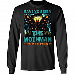 Vintage Have You Seen The Mothman Terror From The Skies West Virginia Monsters Hoodie - Sweatshirt, Black, Long Sleeve