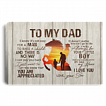 y Dad Horse Riding Canvas, White, 0.75'' Framed Canvas