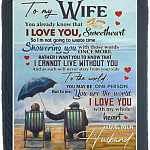 To My Wife You Already Know That I Love You Fleece Blanket - Premium Sherpa Blanket - Woven Blanket, White, Cozy Plush Fleece Blanket - 50x60 To My Wife You Already Know That I Love You Fleece Blanket - Premium Sherpa Blanket - Woven Blanket, White, Cozy Plush Fleece Blanket - 50x60