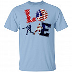 Love Baseball T-Shirt - Baseball Lovers Shirt, Light Blue, Unisex T-Shirt