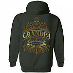 Grandpa Biker Shirt, Forest Green, Hoodie