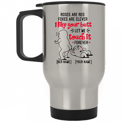 14 oz. Silver Travel Mug