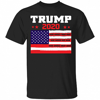 Make American Great Again T-Shirt - Trump 2020 Shirt, Black, Unisex T-Shirt