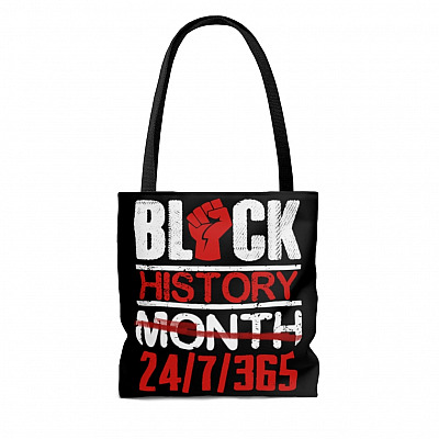 Alternative view of Black History Month 27-7-365 African American Pride Gift All Over Print Tote Bag - Shoulder Bag