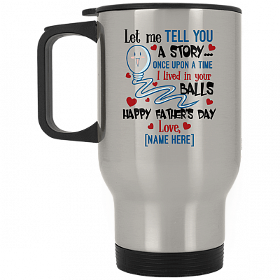 14 oz. Silver Travel Mug