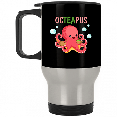 14 oz. Silver Travel Mug