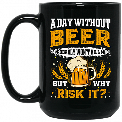 15 oz. Black Mug