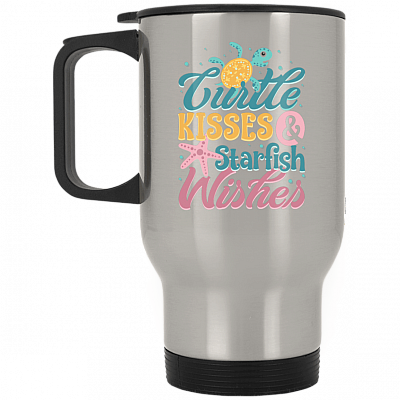 14 oz. Silver Travel Mug