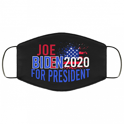 Joe Biden 2020 American President Pro Joe Biden Gift Washable Reusable Custom - Printed Cloth Face Mask Cover, White, Cloth Face Mask
