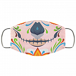 Sugar Skull Calavera Washable Reusable Custom – Printed Cloth Face Mask Cover, White, Cloth Face Mask Sugar Skull Calavera Washable Reusable Custom – Printed Cloth Face Mask Cover, White, Cloth Face Mask