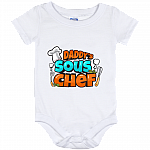 Dad Sous Chef New Born Baby Cute Gift Baby Onesie - Baby Infant Bodysuit, White, Baby Onesie - 12 Month