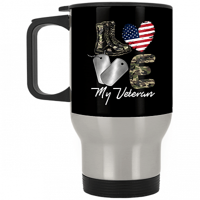 14 oz. Silver Travel Mug