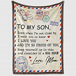 3VT. To My Son Not Close By blanket mockup