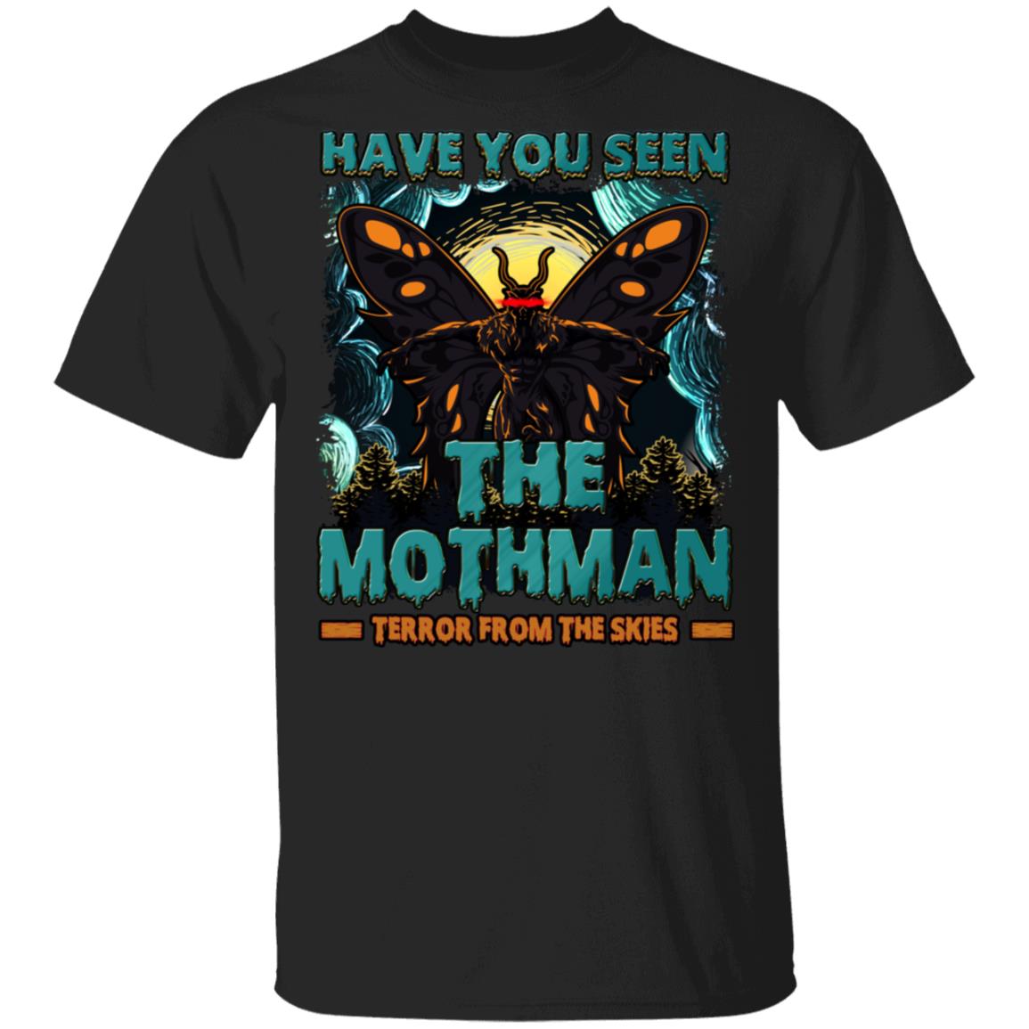 Vintage Have You Seen The Mothman Terror From The Skies West Virginia Monsters T-shirt, Black, Unisex T-Shirt