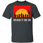 Outlaws to The End T-Shirt, Dark Heather, Unisex T-Shirt