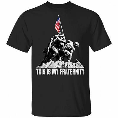 4th Of July Shirt - This is My Fraternity T-shirt - American Flag T-shirt - Military Shirt - Veteran T-shirt, Black, Unisex T-Shirt
