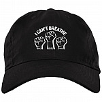 Black Lives Matter Hands Up Hat, Black, Brushed Twill Dad Cap
