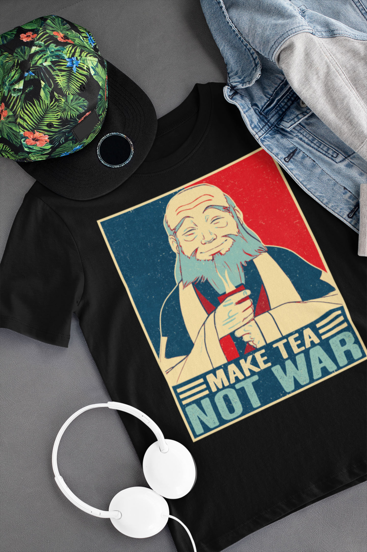 5VT. Make Tea Not War shirt mockup1