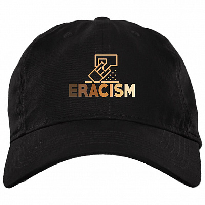 Eracism Radical Justice Bright Twill Cap- High Profile Snapback Hat- Trucker Hat - Knit Cap, Black, Brushed Twill Dad Cap
