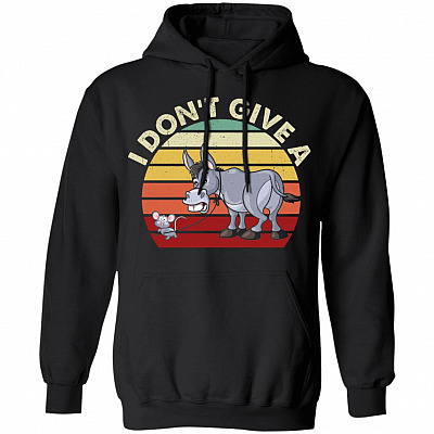 I don't give a rat's donkey Hoodie, Black, Hoodie