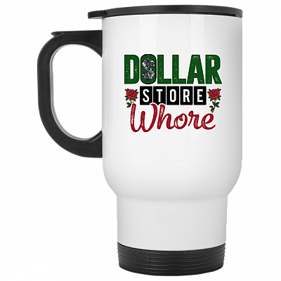 14 oz. White Travel Mug