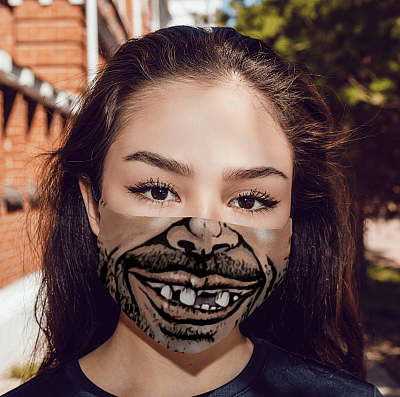 Alternative view of John Finlay Tiger King Joe Exotic Ex-husband Smiling Washable Reusable Custom Printed Cloth Face Mask Cover