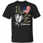 I Love My Veteran - My Veteran My Hero T-Shirt, Black, Unisex T-Shirt I Love My Veteran - My Veteran My Hero T-Shirt, Black, Unisex T-Shirt