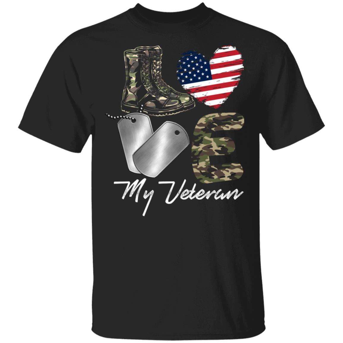 I Love My Veteran - My Veteran My Hero T-Shirt, Black, Unisex T-Shirt I Love My Veteran - My Veteran My Hero T-Shirt, Black, Unisex T-Shirt