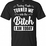 Trusting People Turned Me Into The Bit-ch I Am Today Funny Sarcasm T-Shirt, Unisex T-Shirt, Black
