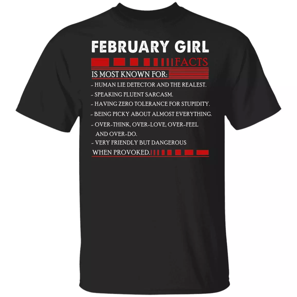 February Girl Facts T- Shirt - Funny February Girl Birthday Gift, Black, Unisex T-Shirt February Girl Facts T- Shirt - Funny February Girl Birthday Gift, Black, Unisex T-Shirt