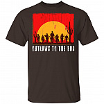 Outlaws to The End T-Shirt, Dark Chocolate, Unisex T-Shirt