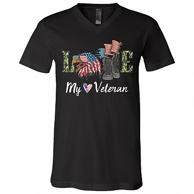 T-Shirt V-Neck Template (Official), Black, V-Neck T-Shirt