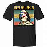Ben Drunkin Drinking Beer Vintage Retro T-Shirt - Funny Ben Franklin Shirt, Black, Unisex T-Shirt Ben Drunkin Drinking Beer Vintage Retro T-Shirt - Funny Ben Franklin Shirt, Black, Unisex T-Shirt