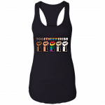 Together We Rise Tank Top - Black Lives Matter Tank Top - Equality Social Justice Tank Top, Black, Ladies Racerback Tank